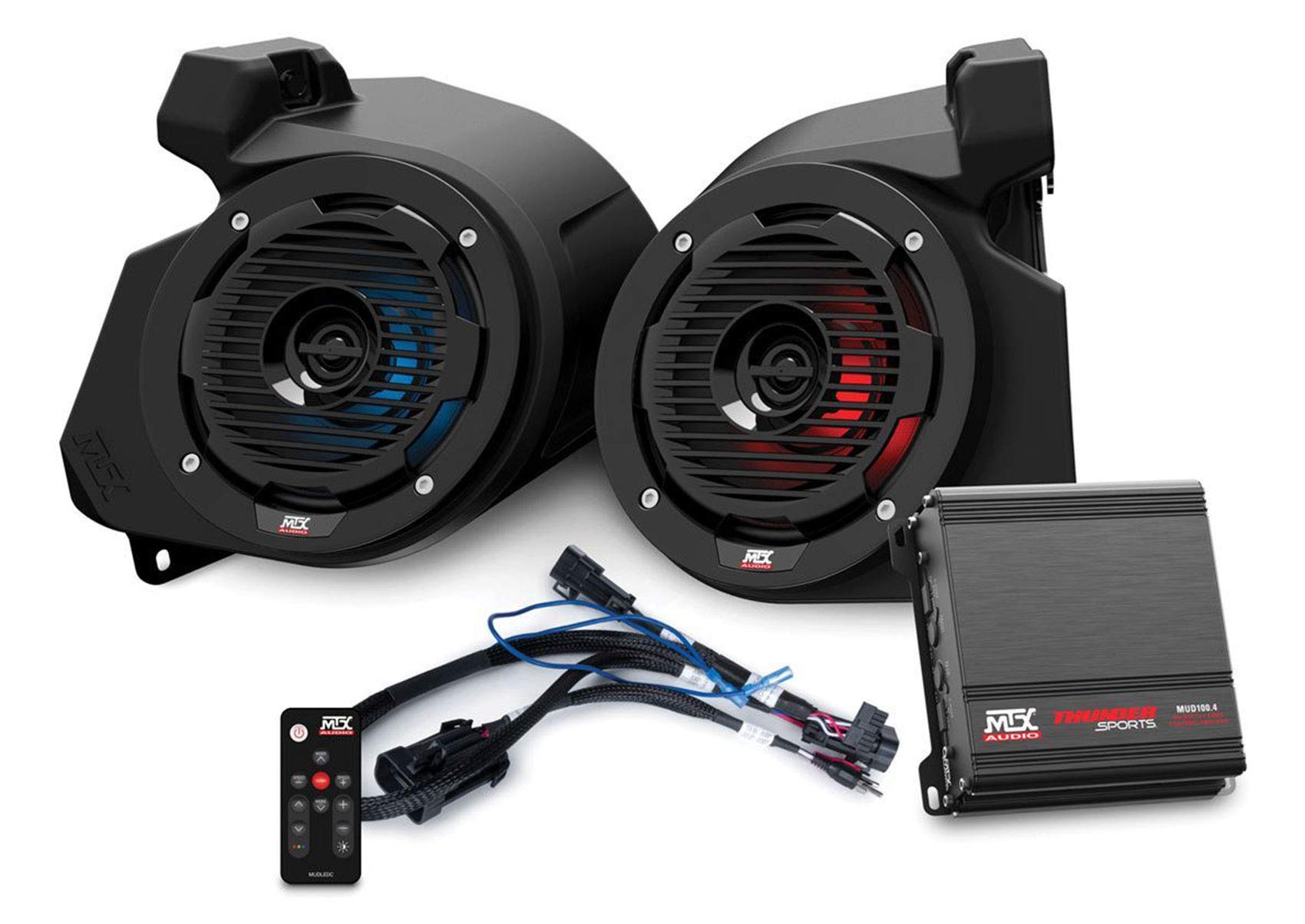 Riスピーカー Amazon.com: MTX RZR-14RC-THUNDER2 Kick Panel Speakers+Amplifier